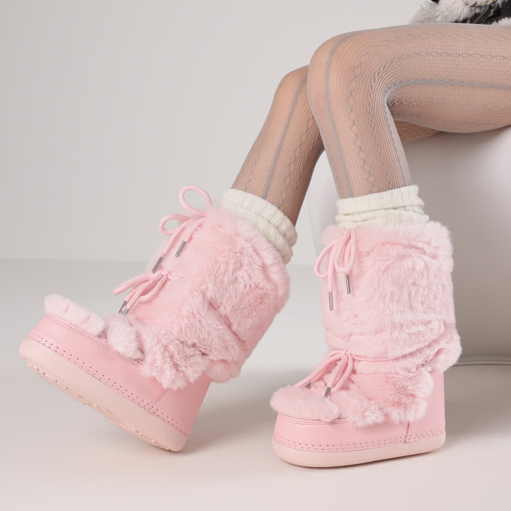 Espadrille Slip On - Sepatu Bot Berbulu Untuk Wanita, Ujung