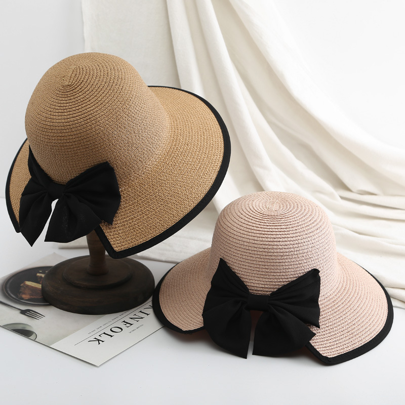Bucket Hat Straw - K189 Topi Wanita Topi Pantai Panama