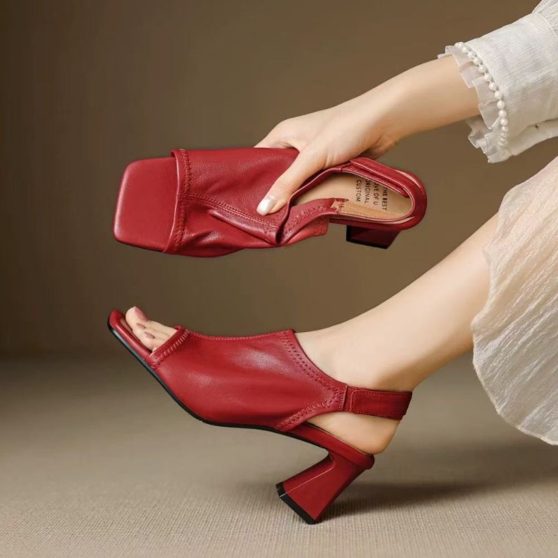 Casual Sandal Leather - Sandal Wanita Model Prancis Ultra Lembut