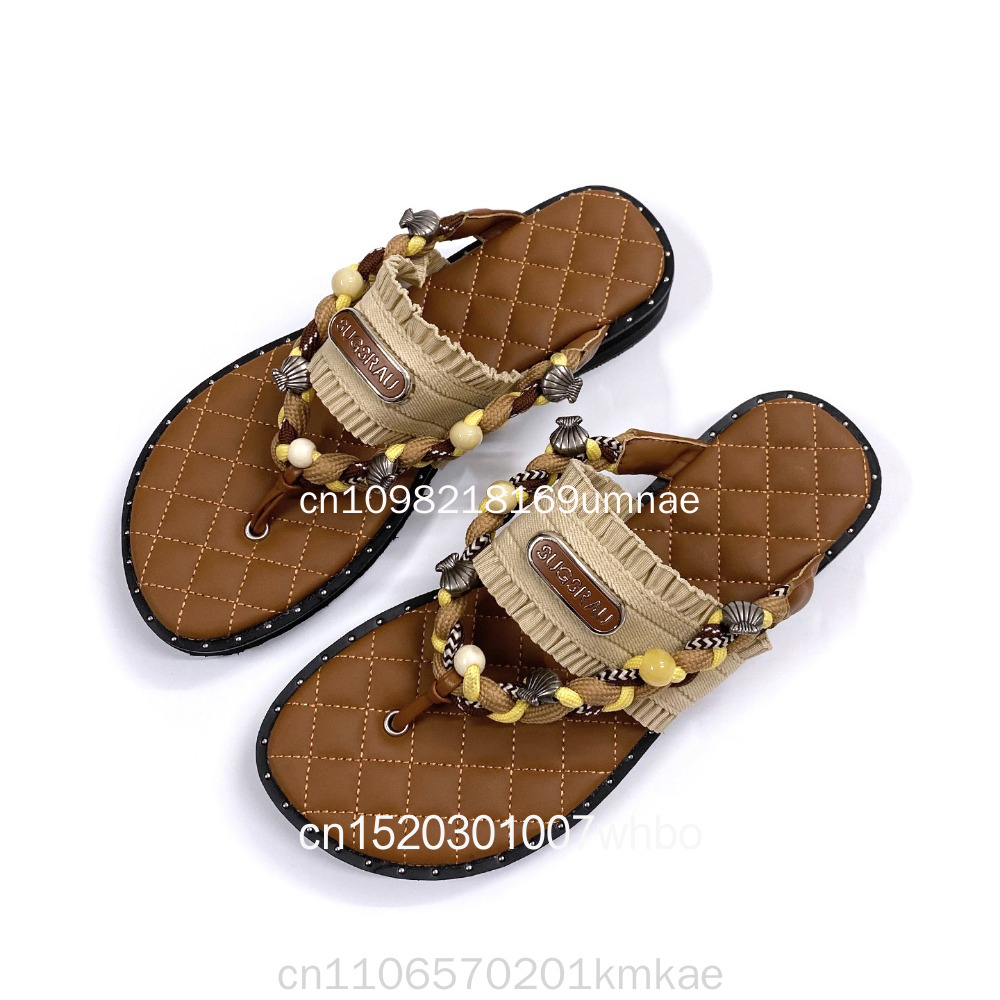 Sandal Wanita Anyaman Retro Ba - Flip Flop Leather Men ulasan dan harga