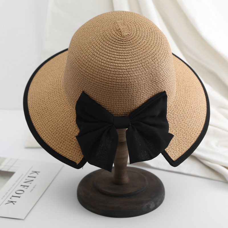 K189 Topi Wanita Topi Pantai P - Bucket Hat Straw ulasan dan harga