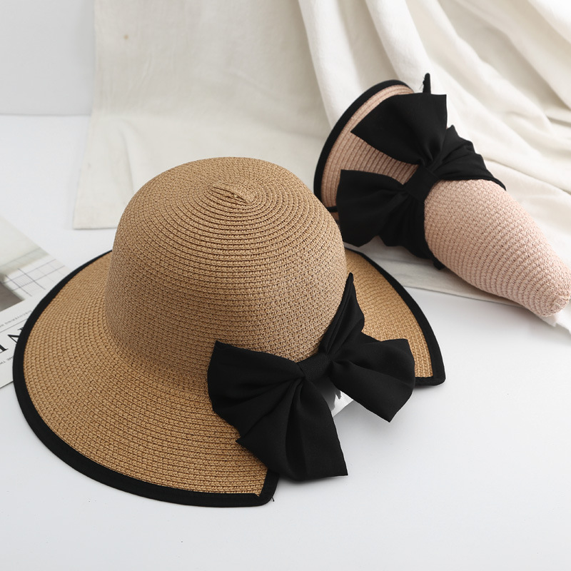 K189 Topi Wanita Topi Pantai P - Bucket Hat Straw ulasan dan harga