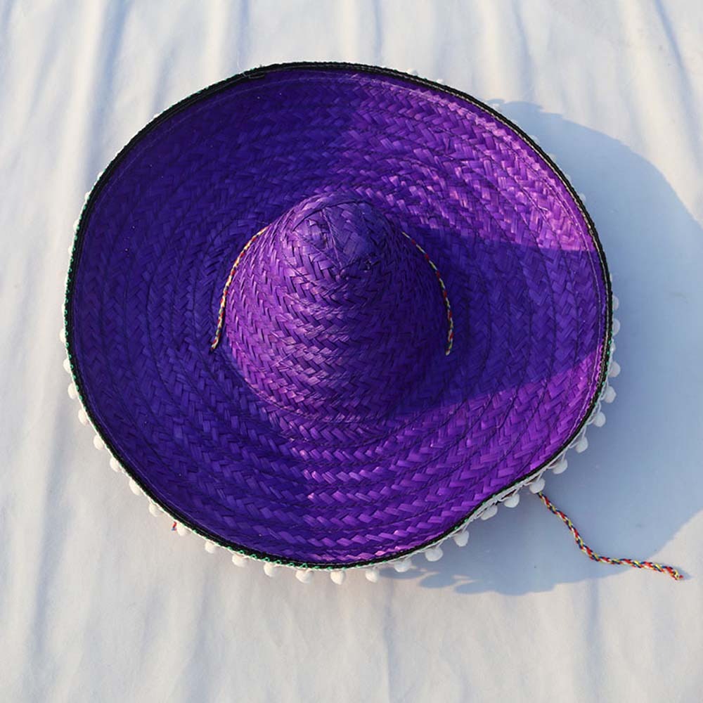 Topi Pesta Meksiko Lebar Model - Bucket Hat Straw ulasan dan harga