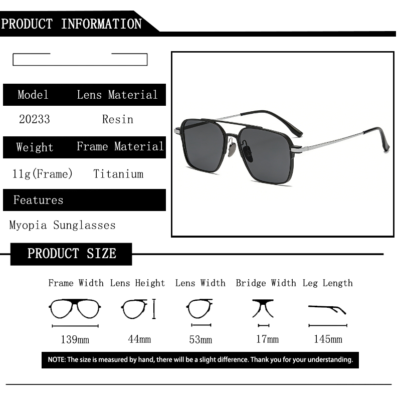Kacamata Miopia Titanium Murni - Sunglasses Aviator Polarized ulasan dan harga