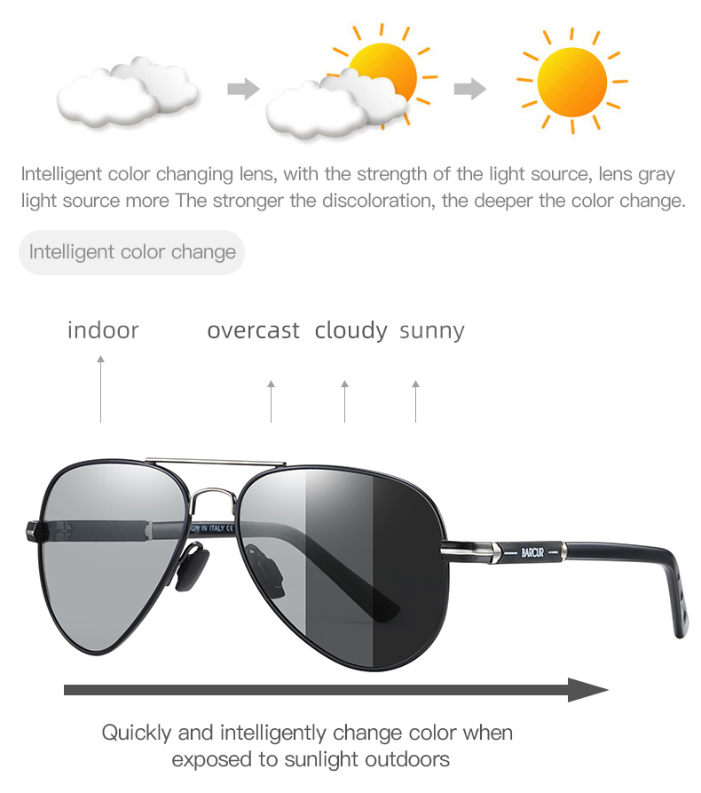 BARCUR Terpolarisasi Pria Kaca - Sunglasses Aviator Polarized ulasan dan harga