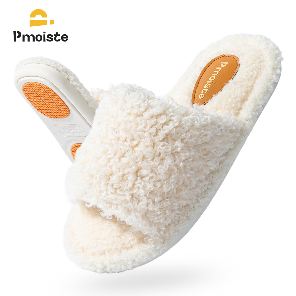 Pmoiste Sandal Rumah Fuzzy Wan - Espadrille Slip On ulasan dan harga