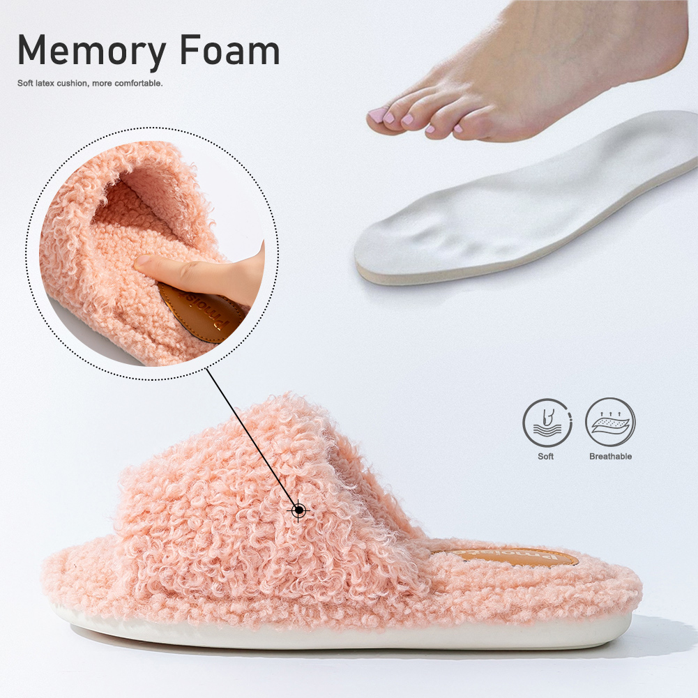 Pmoiste Sandal Rumah Fuzzy Wan - Espadrille Slip On ulasan dan harga